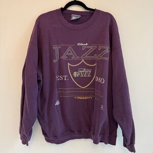 Purple Vintage Utah Jazz Crewneck